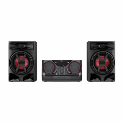 Minicomponente LG XBOOM CK43N Bluetooth, USB, Radio FM, control remoto, 300W RMS, negro