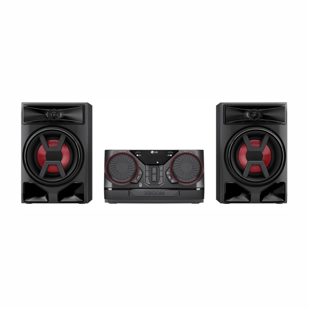Minicomponente LG XBOOM CK43N Bluetooth, USB, Radio FM, control remoto, 300W RMS, negro