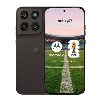 Celular Motorola G77 5G 256GB, 8GB RAM, cámara trasera 108MP y frontal 32MP, 6.8", negro