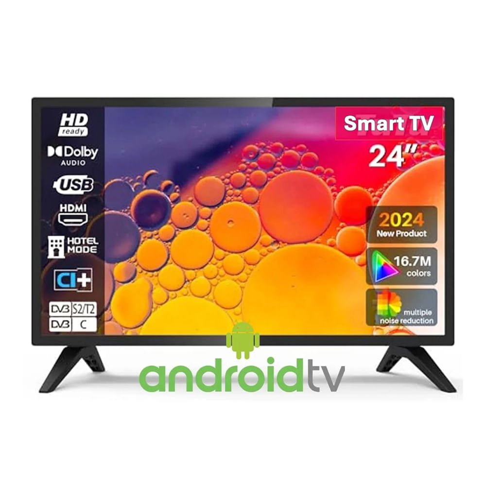 Smart TV Innos 24" HD LED, Android TV integrado, Wi-Fi, S2401KU, 2025