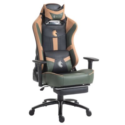 Silla Gamer Dreizt Heroes máx. 150 kg, inclinación 180°, verde